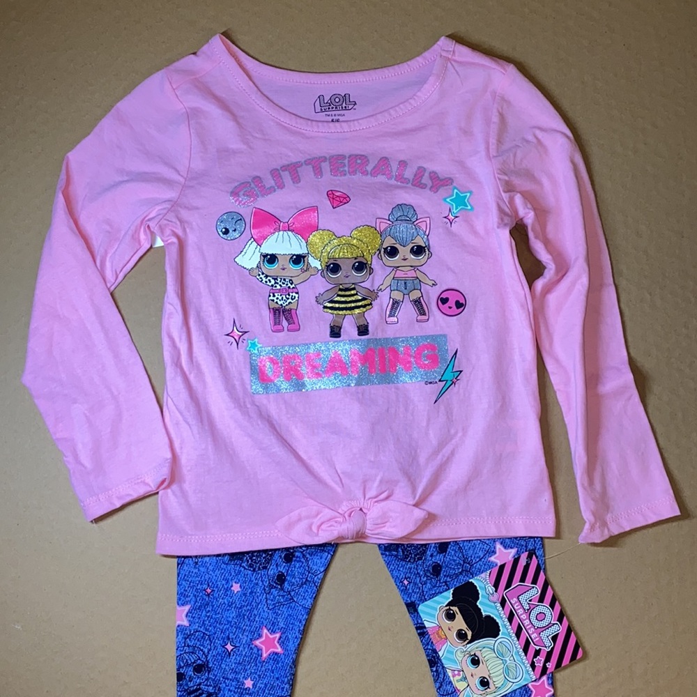 LOL Surprise! 2 Piece Long Sleeve Set Size 5/6